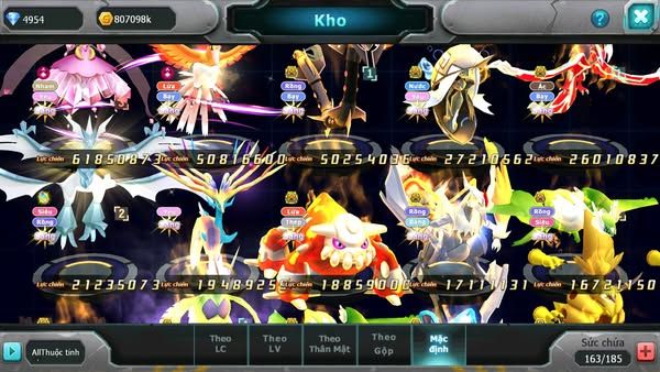 MÃ : #TTS2438 - SV 50 - TOP2 ALL DIANCIE - HOOH CỘNG HƯỞNG DYNAMAX LC KHỦNG NHIỀU PET HT BC HOOPA MEGA NEC