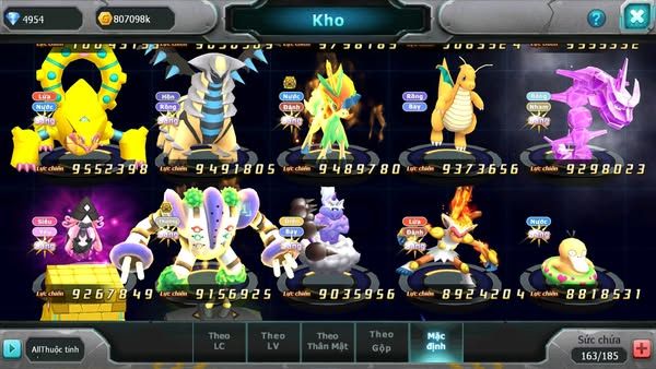 MÃ : #TTS2438 - SV 50 - TOP2 ALL DIANCIE - HOOH CỘNG HƯỞNG DYNAMAX LC KHỦNG NHIỀU PET HT BC HOOPA MEGA NEC