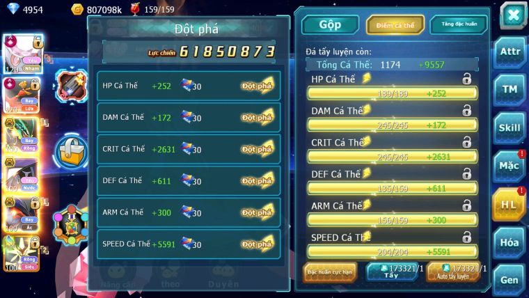 MÃ : #TTS2438 - SV 50 - TOP2 ALL DIANCIE - HOOH CỘNG HƯỞNG DYNAMAX LC KHỦNG NHIỀU PET HT BC HOOPA MEGA NEC
