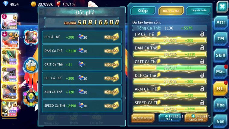 MÃ : #TTS2438 - SV 50 - TOP2 ALL DIANCIE - HOOH CỘNG HƯỞNG DYNAMAX LC KHỦNG NHIỀU PET HT BC HOOPA MEGA NEC