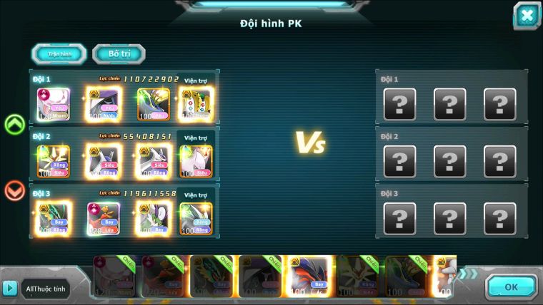 MÃ : #TTS2438 - SV 50 - TOP2 ALL DIANCIE - HOOH CỘNG HƯỞNG DYNAMAX LC KHỦNG NHIỀU PET HT BC HOOPA MEGA NEC