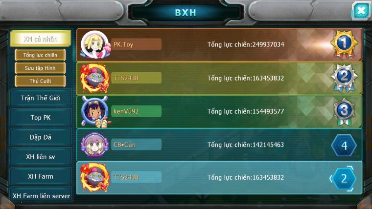 MÃ : #TTS2438 - SV 50 - TOP2 ALL DIANCIE - HOOH CỘNG HƯỞNG DYNAMAX LC KHỦNG NHIỀU PET HT BC HOOPA MEGA NEC