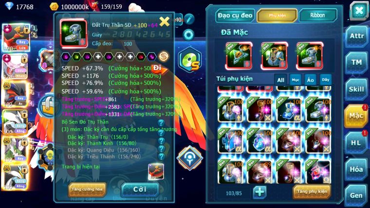 MÃ : #TTS2448 - SV1332 - TOP21 - HOOH CỘNG HƯỞNG DYNAMAX DIANCIE CỘNG HƯỞNG DYNAMAX YVETAL BÁ CHỦ UNVOA WB BC 3 TEAM NGON
