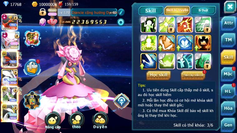 MÃ : #TTS2448 - SV1332 - TOP21 - HOOH CỘNG HƯỞNG DYNAMAX DIANCIE CỘNG HƯỞNG DYNAMAX YVETAL BÁ CHỦ UNVOA WB BC 3 TEAM NGON