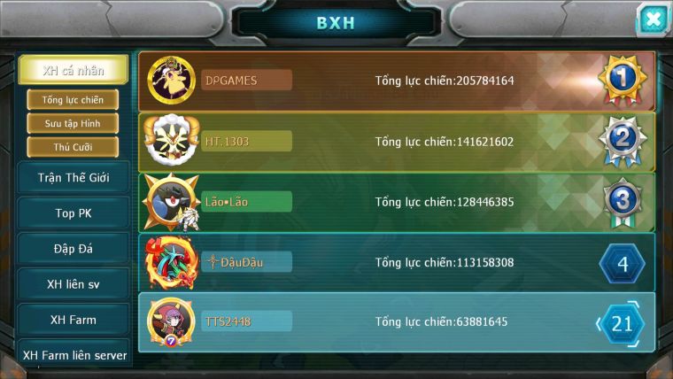 MÃ : #TTS2448 - SV1332 - TOP21 - HOOH CỘNG HƯỞNG DYNAMAX DIANCIE CỘNG HƯỞNG DYNAMAX YVETAL BÁ CHỦ UNVOA WB BC 3 TEAM NGON