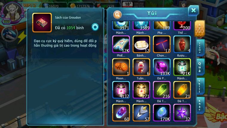 MÃ : #TTS2453 - SV 66 - TOP1 PK 1K SÁCH - HOOH - DIANCIE - PALKIA CỘNG HƯỞNG DYNAMAX RAY BA NHIỀU PET HT 3 TEAM KHỦNG