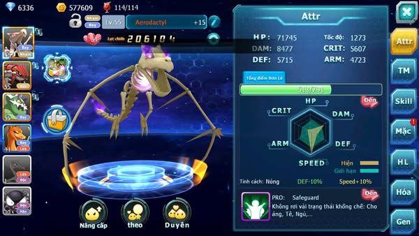 MÃ : #TTS2450 - SV 1728 - RỒNG XƯƠNG GROUDON THẦN GIÓ