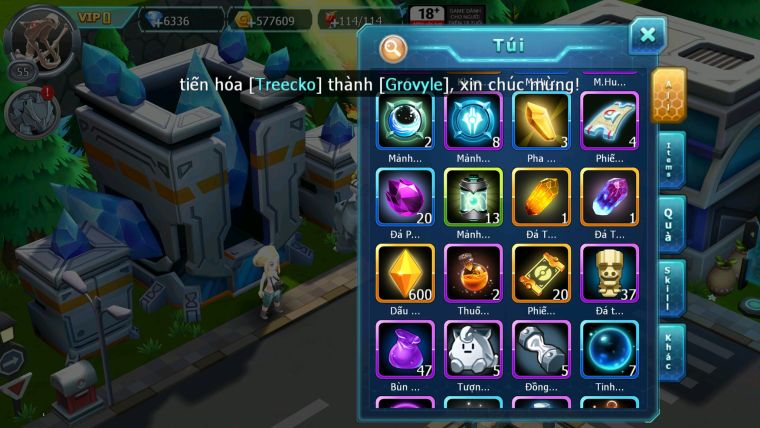 MÃ : #TTS2450 - SV 1728 - RỒNG XƯƠNG GROUDON THẦN GIÓ