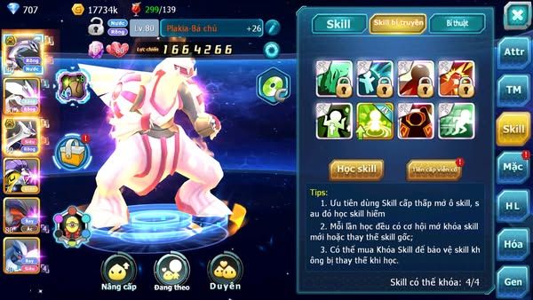 MÃ : #TTS2455 - SV 1564 - V10 - PALKIA BÁ CHỦ UNVOA LATI BC RAIKOU YVETAL