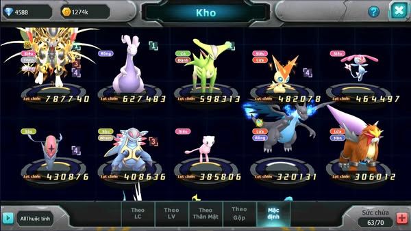 MÃ : #TTS2477 - SV 1526 - MEW GIÁP BÁ CHỦ GOODRA VICTINI MESPJRT