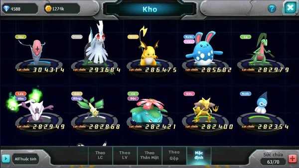 MÃ : #TTS2477 - SV 1526 - MEW GIÁP BÁ CHỦ GOODRA VICTINI MESPJRT
