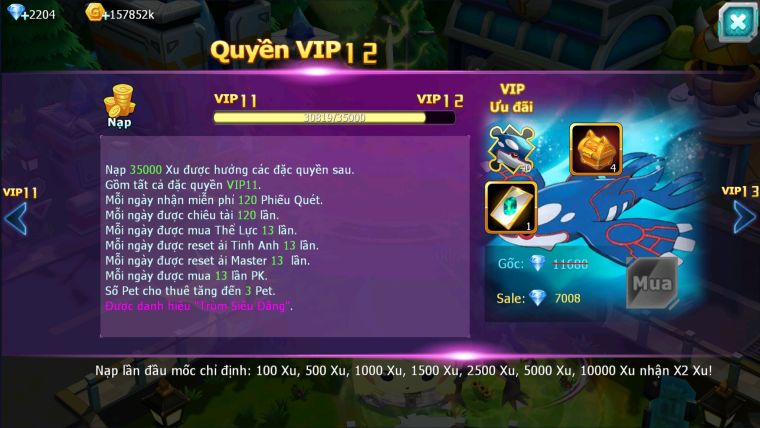 MÃ : #TTS2489 - SV 1584 - V11 1K4 MT - UNVOA WB DYNAMAX LUGIA MEW GIÁP CẶP LATI