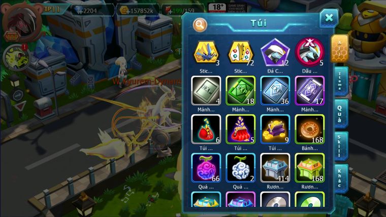 MÃ : #TTS2489 - SV 1584 - V11 1K4 MT - UNVOA WB DYNAMAX LUGIA MEW GIÁP CẶP LATI