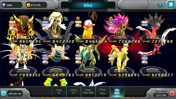 MÃ : #TTS2486 - SV 777 - TOP19 -  DINACIE DYNAMAX HOOH DYNAMAX QVBC BÁ CHỦ UNVOA WB BC 3 TEAM NHIỀU PET BÁ CHỦ