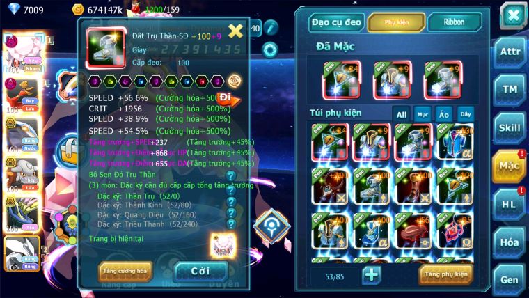 MÃ : #TTS2486 - SV 777 - TOP19 -  DINACIE DYNAMAX HOOH DYNAMAX QVBC BÁ CHỦ UNVOA WB BC 3 TEAM NHIỀU PET BÁ CHỦ