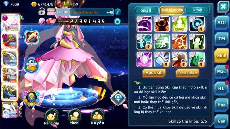 MÃ : #TTS2486 - SV 777 - TOP19 -  DINACIE DYNAMAX HOOH DYNAMAX QVBC BÁ CHỦ UNVOA WB BC 3 TEAM NHIỀU PET BÁ CHỦ