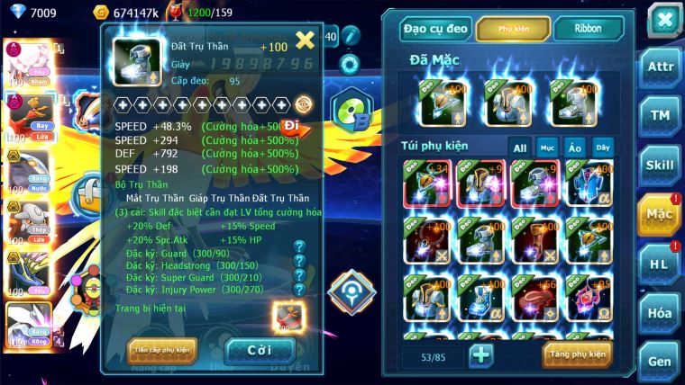 MÃ : #TTS2486 - SV 777 - TOP19 -  DINACIE DYNAMAX HOOH DYNAMAX QVBC BÁ CHỦ UNVOA WB BC 3 TEAM NHIỀU PET BÁ CHỦ