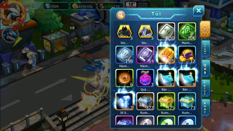 MÃ : #TTS2486 - SV 777 - TOP19 -  DINACIE DYNAMAX HOOH DYNAMAX QVBC BÁ CHỦ UNVOA WB BC 3 TEAM NHIỀU PET BÁ CHỦ