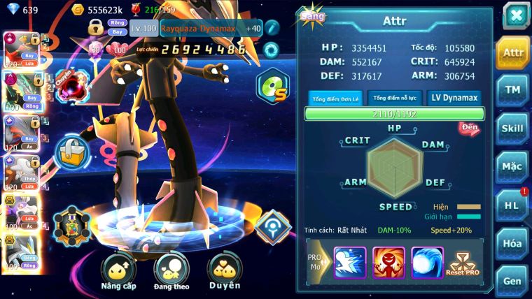 MÃ : #TTS2498 - SV1306 - TOP5PK/8LC - V14 - HOOH CH DYNAMAX LC SIÊU KHỦNG - YVETAL CỘNG HƯỞNG - RAY DYNAMAX -HENTRAN CỘNG HƯỞNG DRAK HOOH BC