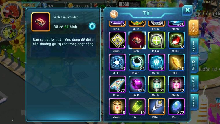 MÃ : #TTS2501 - SV1374 - V10 - BTAA BC THẦN GIÓ BC HOOH CẶP LATI BC LUGIA BC UNVOA QVLD BC TAPU FINI BC