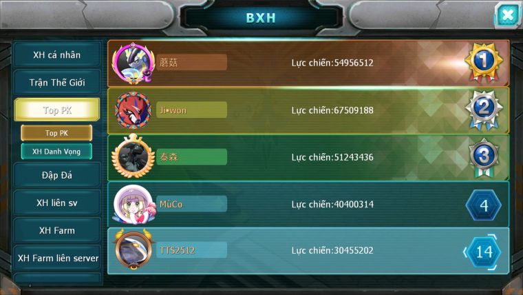 MÃ : #TTS2512 - SV1534 - V7 - TOP14 PK - YVETAL BÁ CHỦ HOOH DYNAMAX THẦN GIÓ QVBC BC CẶP LATI BC UNVOA