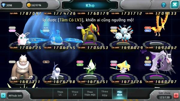 MÃ : #TTS2511 - SV 1610 - TOP 9PK - V15 - CẶP RỒNG FULL SÉT HOOH - TEAM BAY DYNAMAX -FROM CỰC ĐẸP