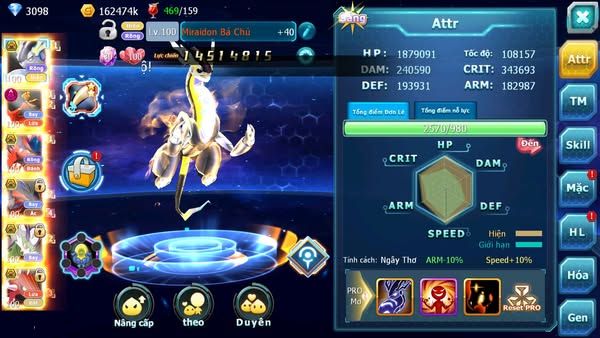 MÃ : #TTS2511 - SV 1610 - TOP 9PK - V15 - CẶP RỒNG FULL SÉT HOOH - TEAM BAY DYNAMAX -FROM CỰC ĐẸP