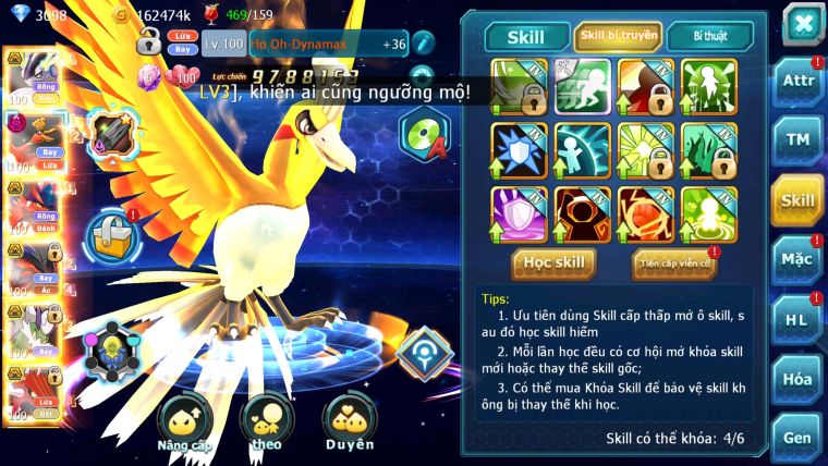 MÃ : #TTS2511 - SV 1610 - TOP 9PK - V15 - CẶP RỒNG FULL SÉT HOOH - TEAM BAY DYNAMAX -FROM CỰC ĐẸP