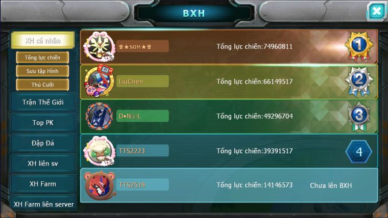 MÃ : #TTS2519 - SV 1659 - TOP24 PK - V14 VUA KHIÊN BÁ CHỦ +8 ĐC CHUYÊN DIANCIE BC CẶP LATI BC ARC BC