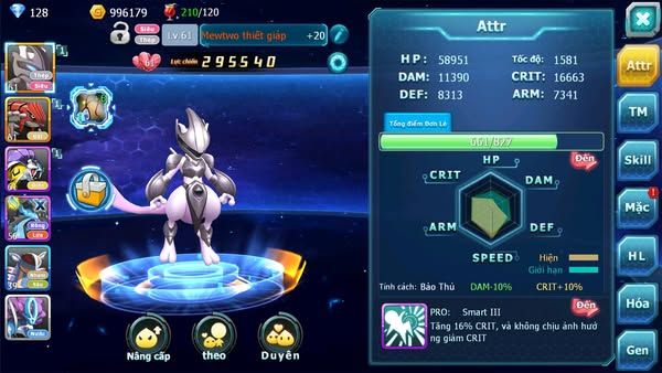 MÃ : #TTS2518 - SV 1730 - V4 - LV61 - MEW GIÁP RAIKOU GROUDON ĐUA SVM NGON
