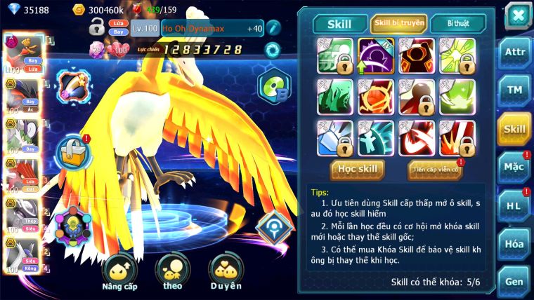 MÃ : #TTS2523 - SV 1553 - V12 - TOP30 PK - 35K KC - HOOH DYNAMAX YVETAL BC THẦN GIÓ BC  QVLD BC MEW GIÁP BC CẶP LATI BC