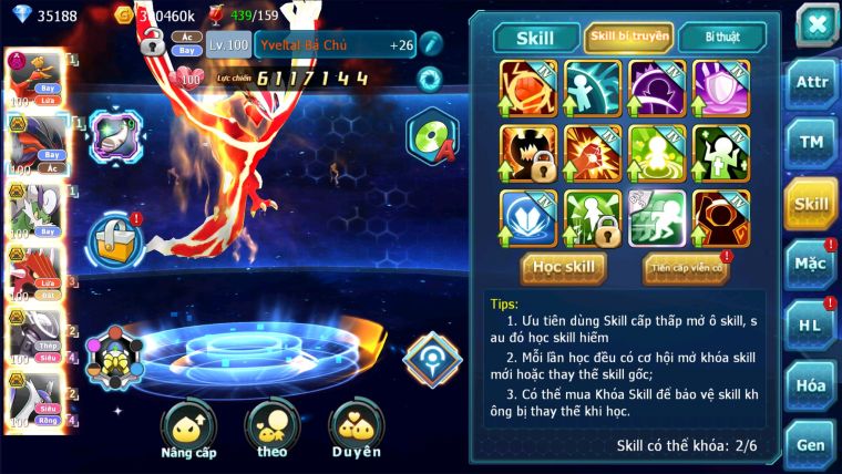 MÃ : #TTS2523 - SV 1553 - V12 - TOP30 PK - 35K KC - HOOH DYNAMAX YVETAL BC THẦN GIÓ BC  QVLD BC MEW GIÁP BC CẶP LATI BC