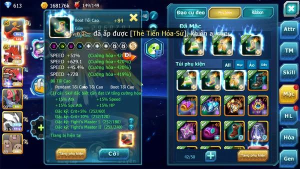 MÃ : #TTS2534 - SV 1645 - V7 HOOH BÁ CHỦ QVLD BC GRODON UNVOA ZEVIL RAIKOU