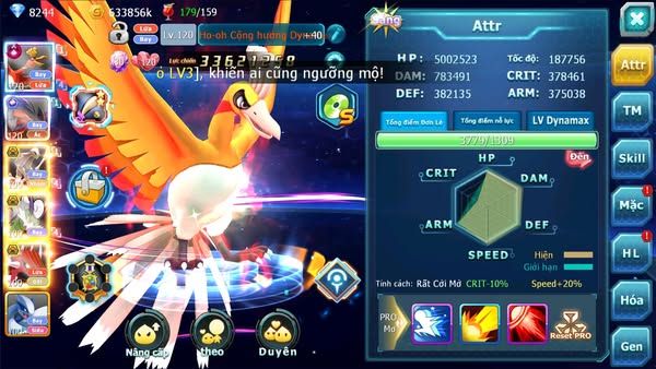 MÃ : #TTS2532 - SV 1526 - TOP 2-4 - V14 - HOOH CH DYNAMAX BUILD SIÊU KHỦNG- YVETAL CỘNG HƯỞNG THẦN GIÓ QVLD CÓ ZYRRAGE VỀ UP ECHO NGON ÁC