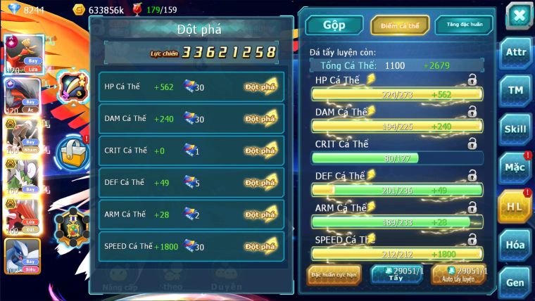 MÃ : #TTS2532 - SV 1526 - TOP 2-4 - V14 - HOOH CH DYNAMAX BUILD SIÊU KHỦNG- YVETAL CỘNG HƯỞNG THẦN GIÓ QVLD CÓ ZYRRAGE VỀ UP ECHO NGON ÁC