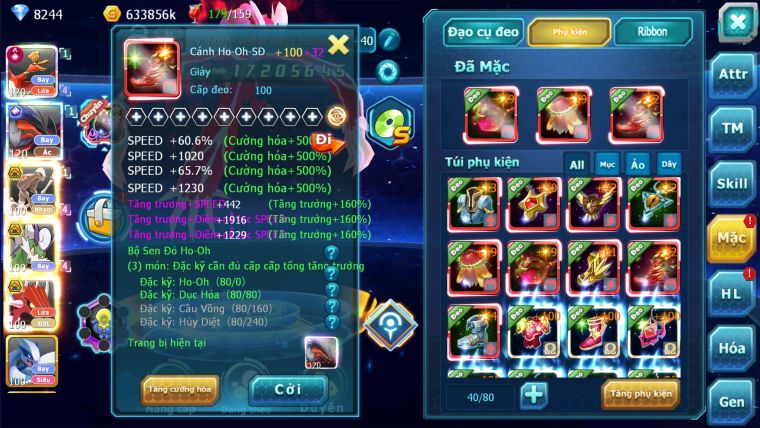 MÃ : #TTS2532 - SV 1526 - TOP 2-4 - V14 - HOOH CH DYNAMAX BUILD SIÊU KHỦNG- YVETAL CỘNG HƯỞNG THẦN GIÓ QVLD CÓ ZYRRAGE VỀ UP ECHO NGON ÁC