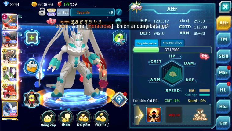 MÃ : #TTS2532 - SV 1526 - TOP 2-4 - V14 - HOOH CH DYNAMAX BUILD SIÊU KHỦNG- YVETAL CỘNG HƯỞNG THẦN GIÓ QVLD CÓ ZYRRAGE VỀ UP ECHO NGON ÁC