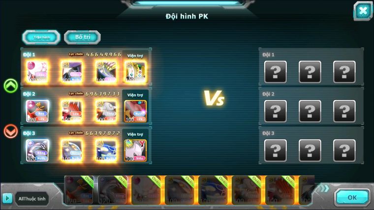 MÃ : #TTS2537 - SV 244 - TOP17 - V12 - HOOH CỘNG HƯỞNG DYNAMAX- PAL CỘNG HƯỞNG - DIANCIE DYNAMAX 3 TEAM NGON
