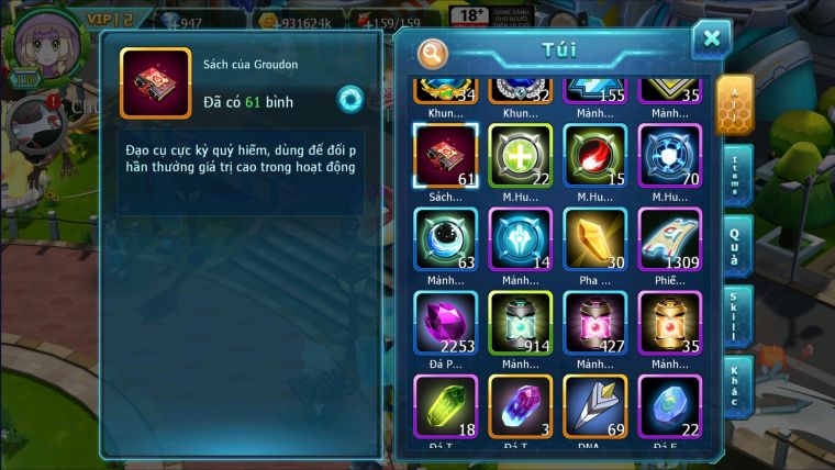 MÃ : #TTS2547 - SV 1623 - - TEAM BAY DYNAMAX CỰC HOT QVLD BC MEW GIÁP BC LATI BC