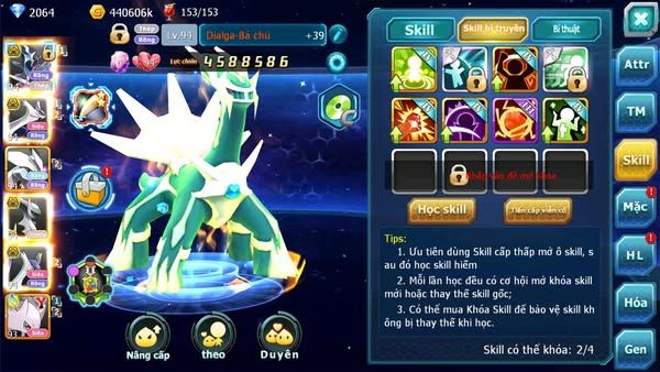 MÃ : #TTS2563 - SV 1652 - V12 DIALGA BÁ CHỦ CẶP LATI BÁ CHỦ UNVOA ST BÁ CHỦ