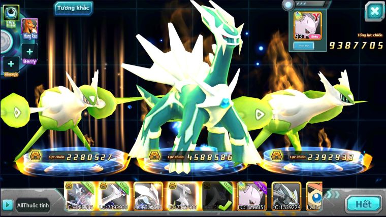 MÃ : #TTS2563 - SV 1652 - V12 DIALGA BÁ CHỦ CẶP LATI BÁ CHỦ UNVOA ST BÁ CHỦ
