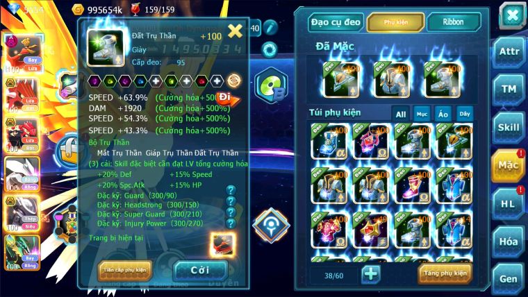 MÃ : #TTS2570 - SV 959 - TOP 36 - HOOH DYNAMX QVLD BC GROUDON BC UNNOVA MEW GIÁP BÁ CHỦ NHIỀU PET HT