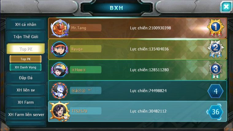 MÃ : #TTS2570 - SV 959 - TOP 36 - HOOH DYNAMX QVLD BC GROUDON BC UNNOVA MEW GIÁP BÁ CHỦ NHIỀU PET HT