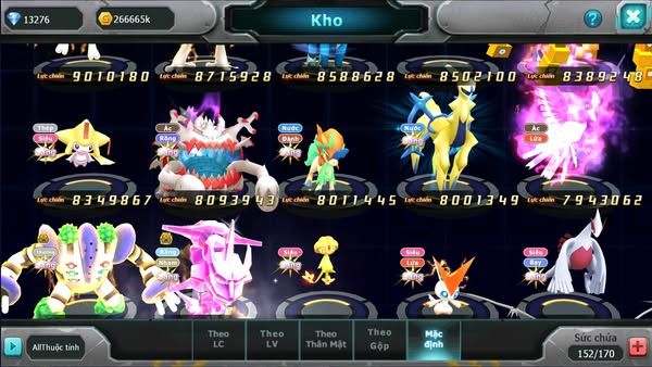 MÃ : #TTS2585 - SV 11 - TOP12 - V12 - DIANCIE CỘNG HƯỞNG DYNAMAX HOOH DYNAMAX RAY BC UNVOA WB BC QUÁ NGON