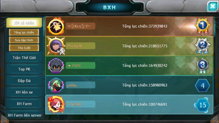 MÃ : #TTS2585 - SV 11 - TOP12 - V12 - DIANCIE CỘNG HƯỞNG DYNAMAX HOOH DYNAMAX RAY BC UNVOA WB BC QUÁ NGON