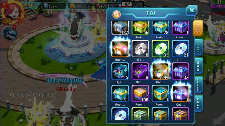 MÃ : #TTS2585 - SV 11 - TOP12 - V12 - DIANCIE CỘNG HƯỞNG DYNAMAX HOOH DYNAMAX RAY BC UNVOA WB BC QUÁ NGON