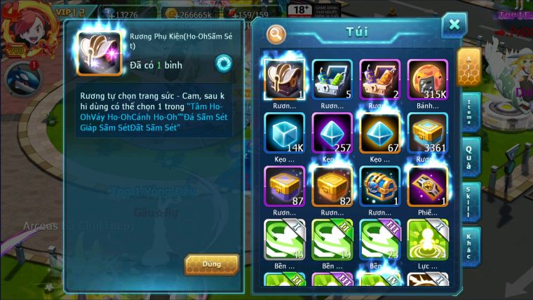 MÃ : #TTS2585 - SV 11 - TOP12 - V12 - DIANCIE CỘNG HƯỞNG DYNAMAX HOOH DYNAMAX RAY BC UNVOA WB BC QUÁ NGON