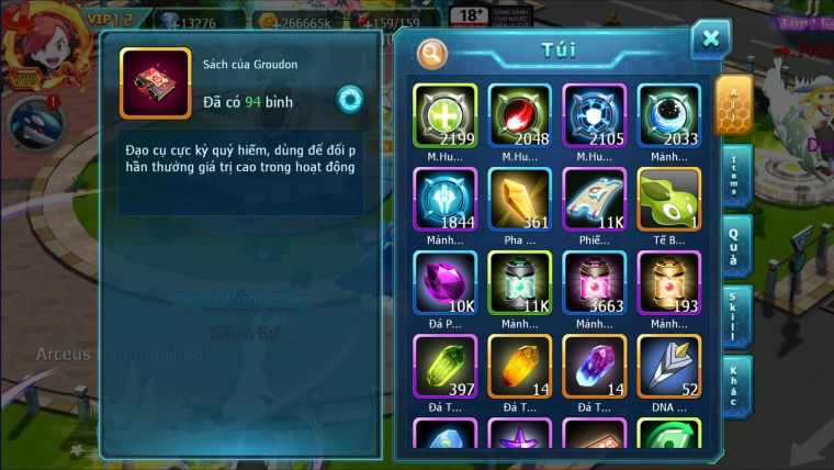 MÃ : #TTS2585 - SV 11 - TOP12 - V12 - DIANCIE CỘNG HƯỞNG DYNAMAX HOOH DYNAMAX RAY BC UNVOA WB BC QUÁ NGON