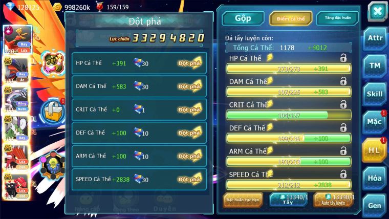 MÃ : #TTS2584 - SV 1383 - TOP22 - 128K KC DƯ 3K SÁCH- 150 MẢNH ECHO YVETAL - VỀ LÊN PALKIA CỘNG HƯỞNG HOẶC YVETAL; CỘNG HƯỞNG QUÁ NGON TN BAO LA