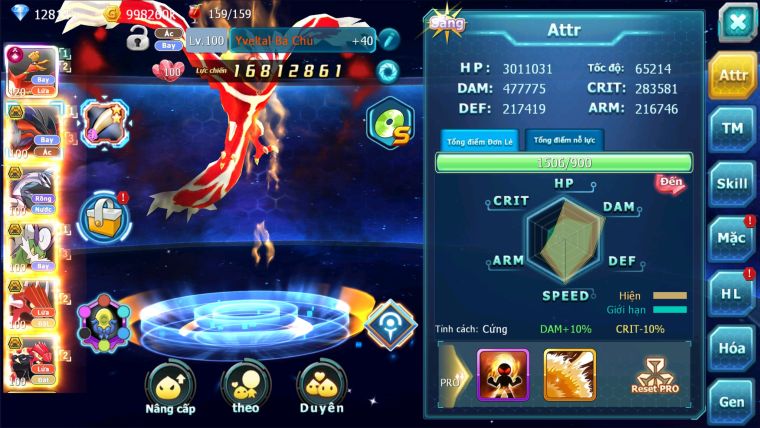 MÃ : #TTS2584 - SV 1383 - TOP22 - 128K KC DƯ 3K SÁCH- 150 MẢNH ECHO YVETAL - VỀ LÊN PALKIA CỘNG HƯỞNG HOẶC YVETAL; CỘNG HƯỞNG QUÁ NGON TN BAO LA